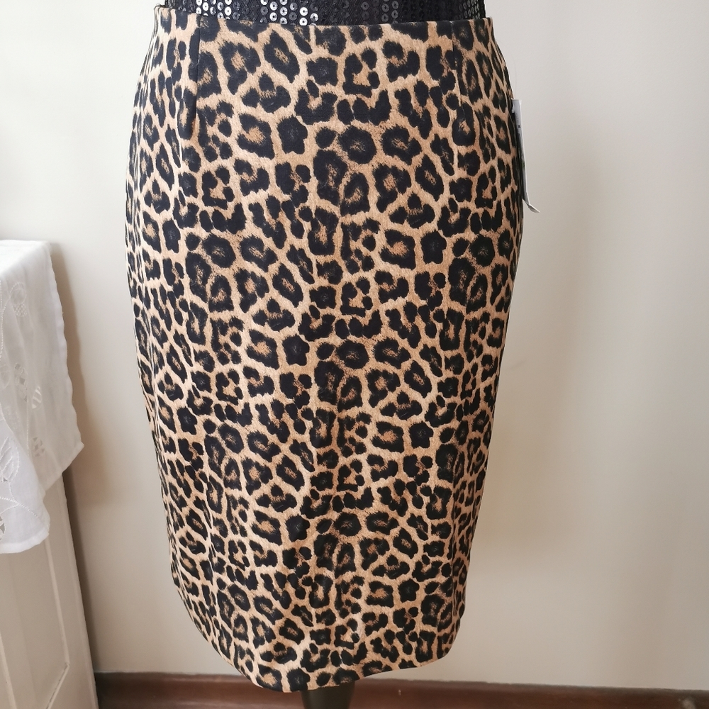 Michael Michael Kors Leopard Print Skirt Size 4P